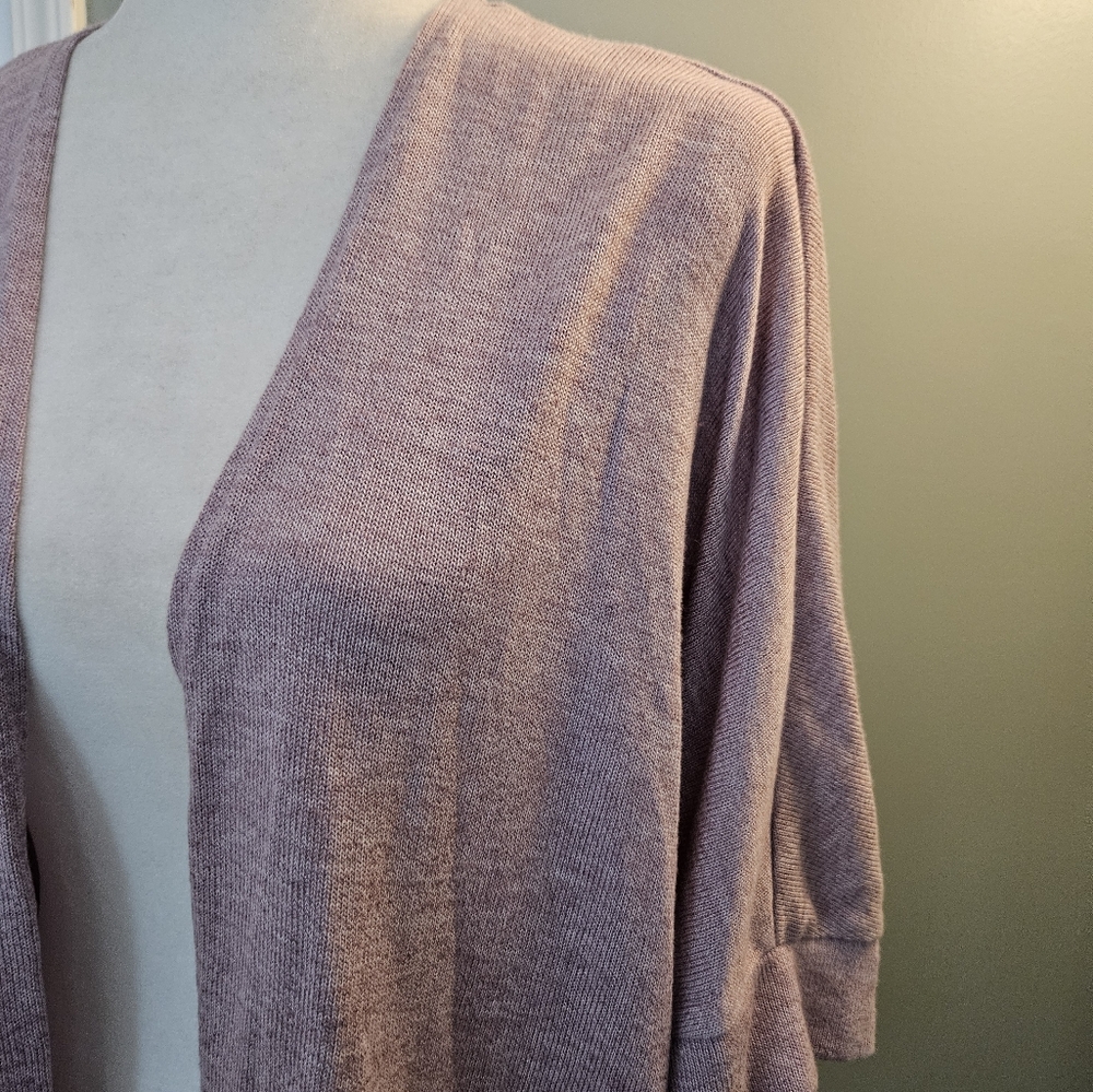 Torrid Women's Size 3 Lavender Open-Front Cardigan Sweater Short Sleeved - Picture 2 of 12